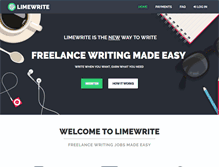 Tablet Screenshot of limewrite.com